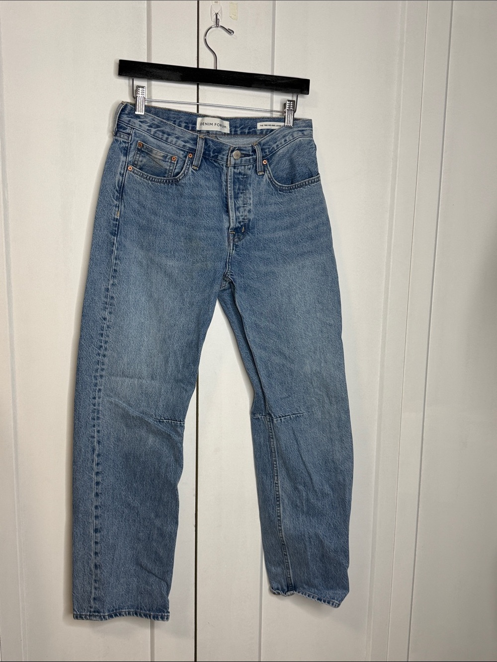 Denim Forum - 27 - The 90's Mid - Rise Loose Tapered Blue Jean
